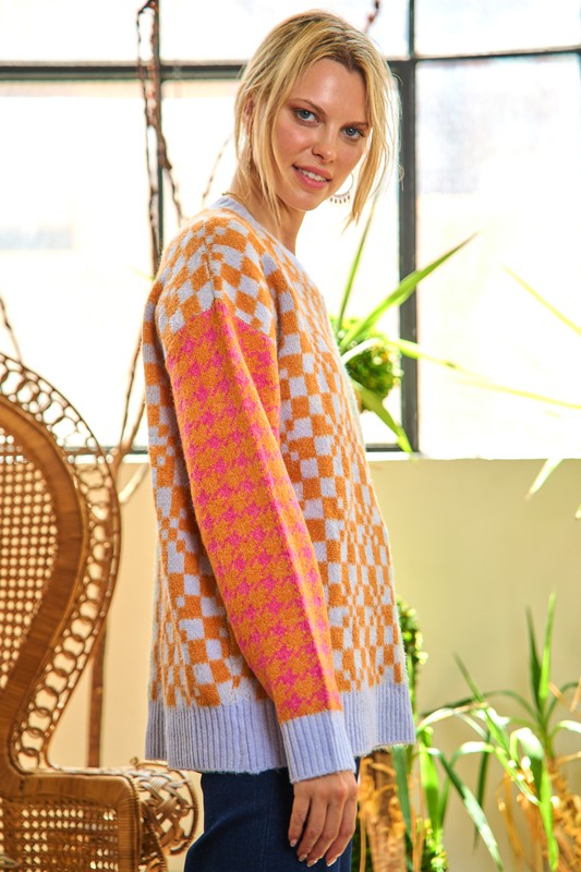 TEEK - Patchwork Oversized Color Sweater SWEATER TEEK FG   