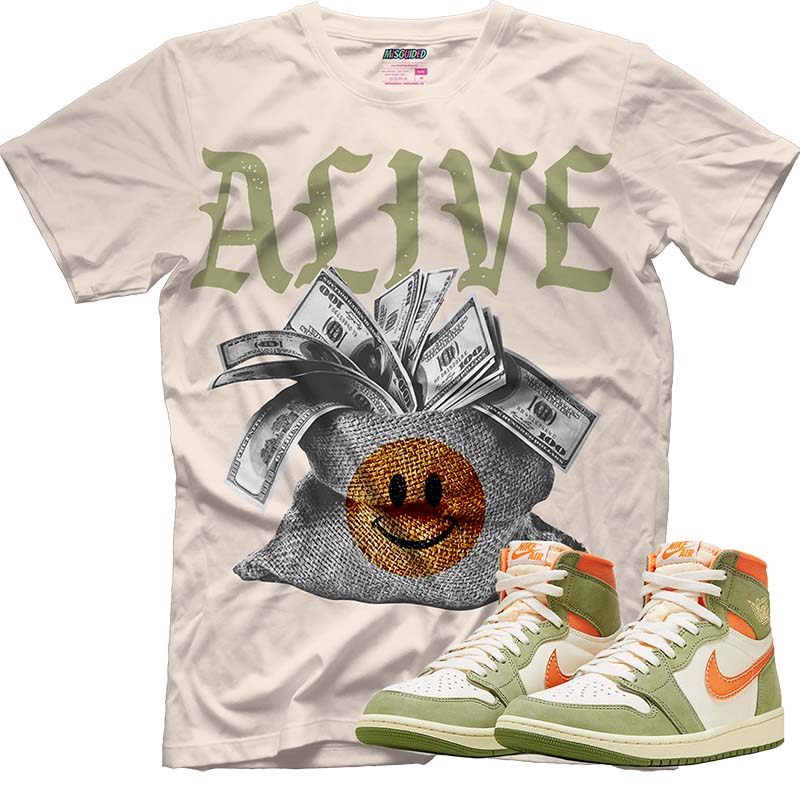 TEEK - Alive (AIR JORDAN 1 HIGH OG CRAFT “CELADON”) T-Shirt TOPS TEEK MG X-Small
