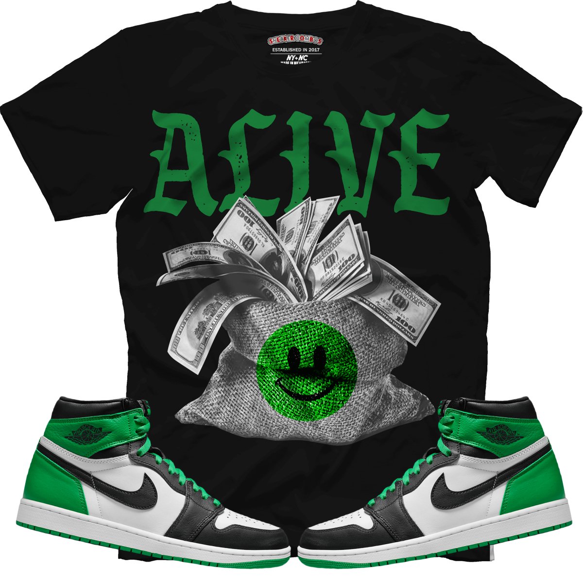 TEEK - Alive (Air Jordan 1 Lucky Green) T-Shirt TOPS TEEK MG X-Small