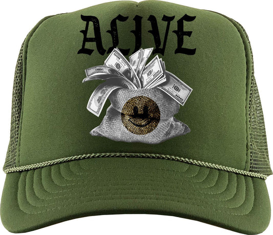 TEEK - Alive (Air Jordan 4 Craft "Olive") Trucker Hat HAT TEEK MS