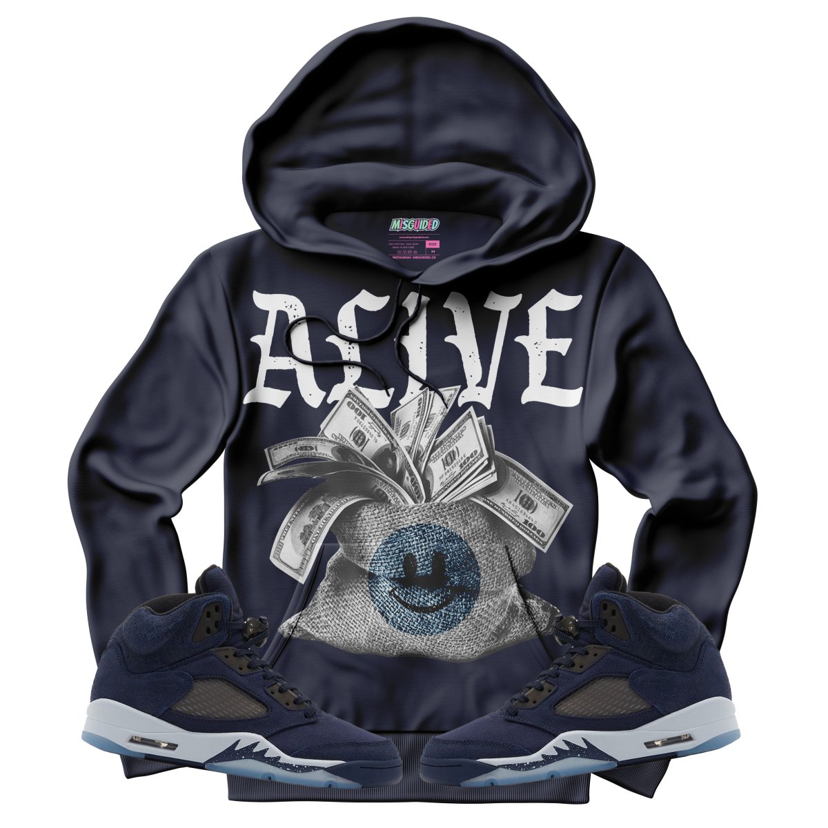 TEEK - Alive (Air Jordan 5 Midnight Navy) Hoodie TOPS TEEK MS X-Small