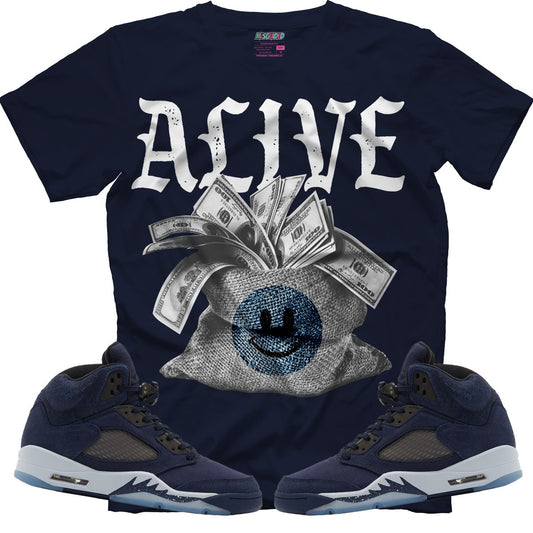 TEEK - Alive (Air Jordan 5 Midnight Navy) T-Shirt TOPS TEEK MS X-Small