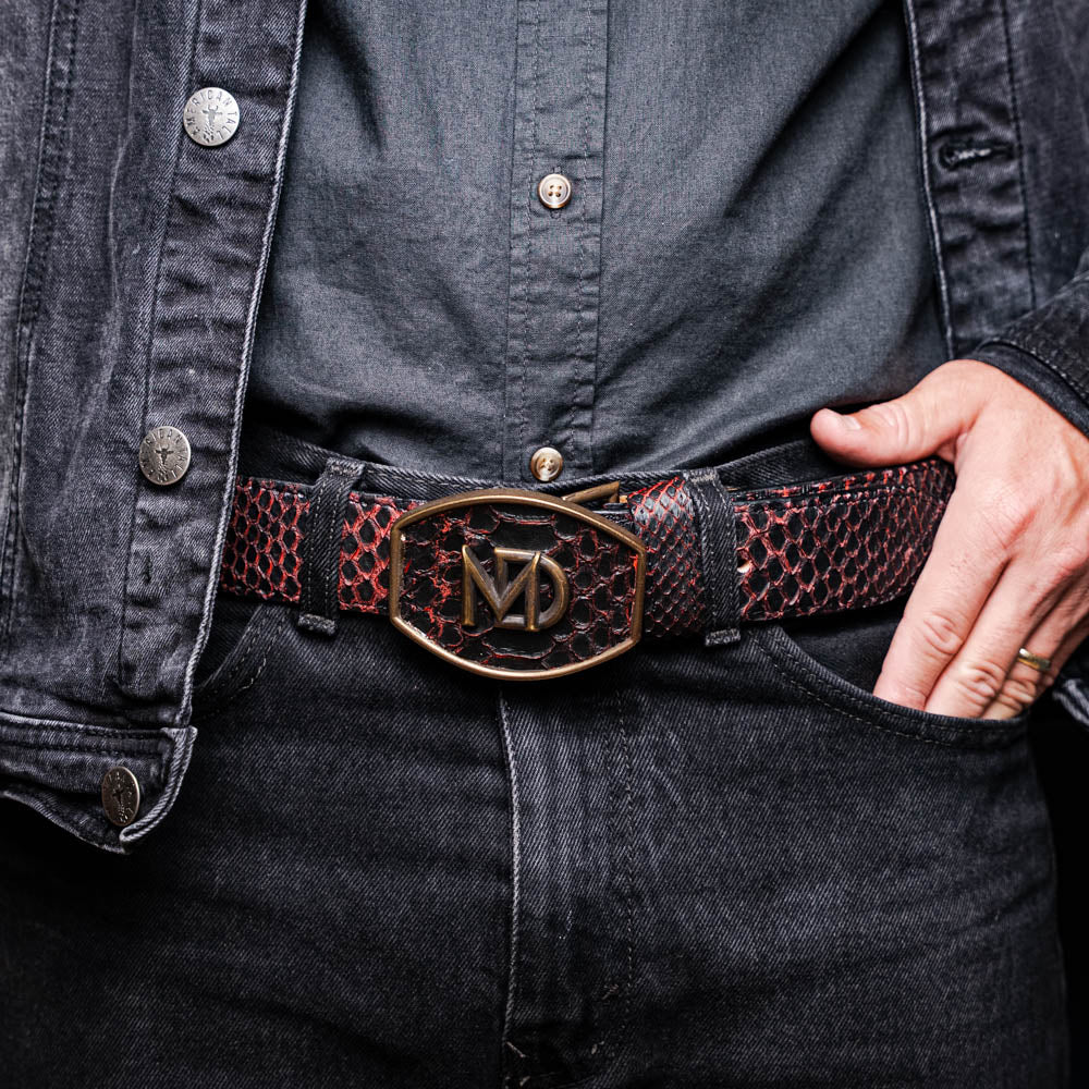 TEEK - Mens Arkansas Belt BlackCherry BELT TEEK MDM