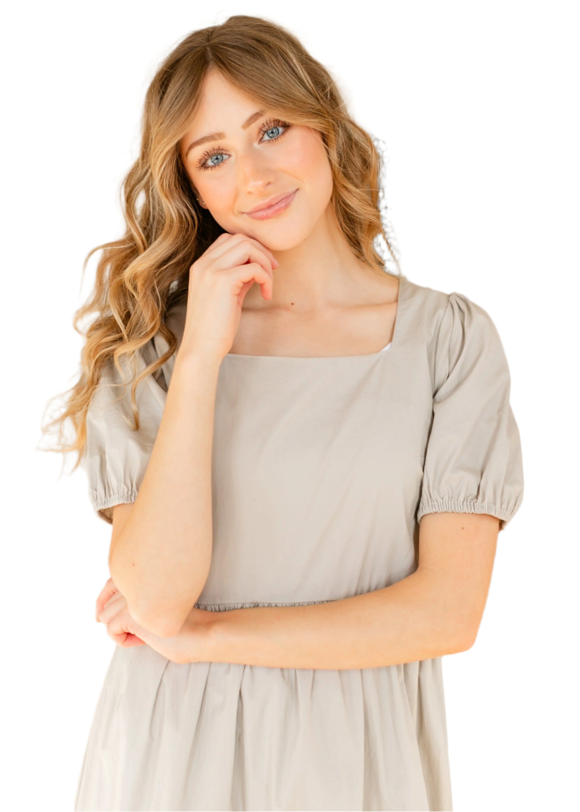 TEEK - Ava Square Neck Midi Dress DRESS TEEK INH