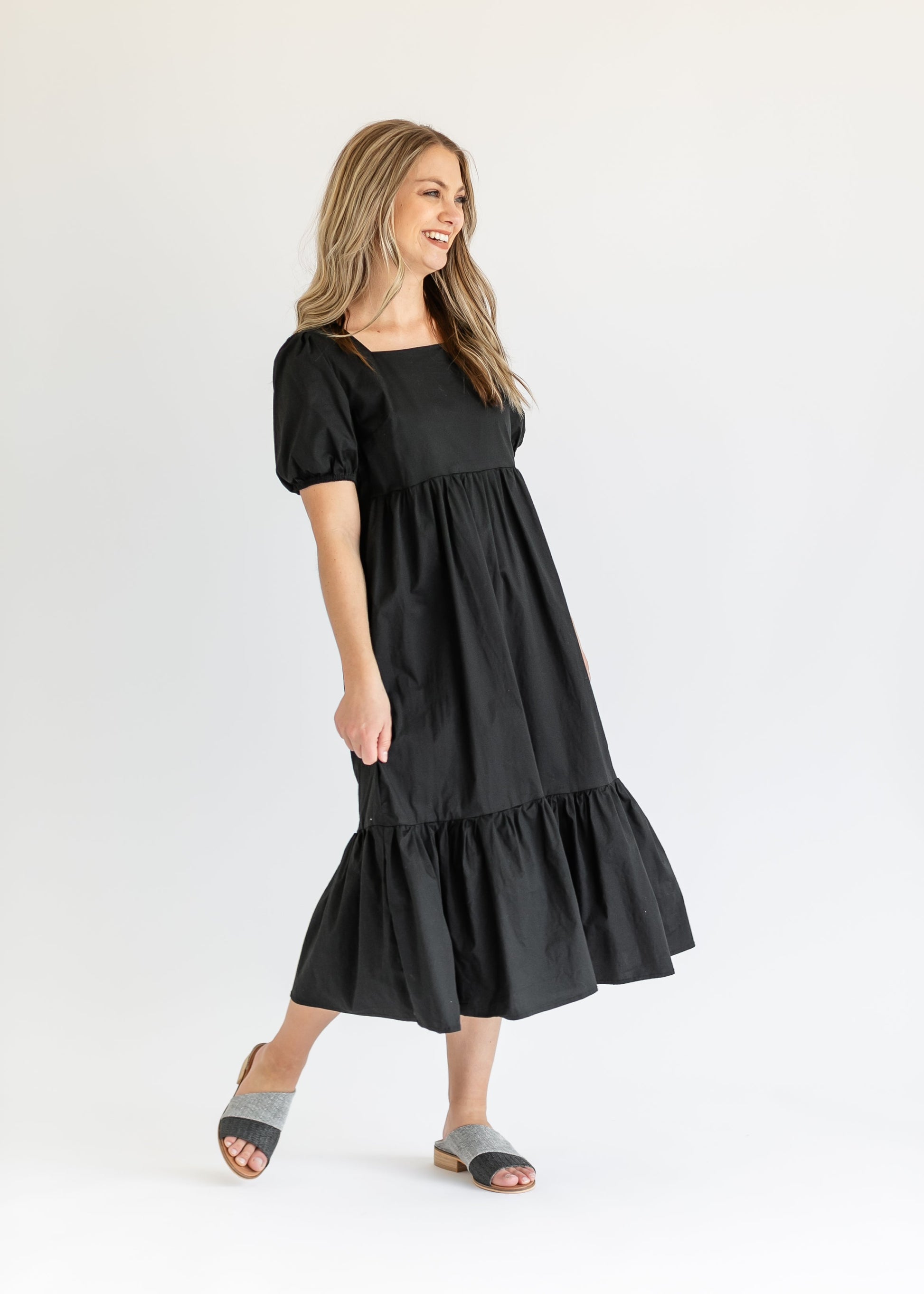 TEEK - Ava Square Neck Midi Dress DRESS TEEK INH