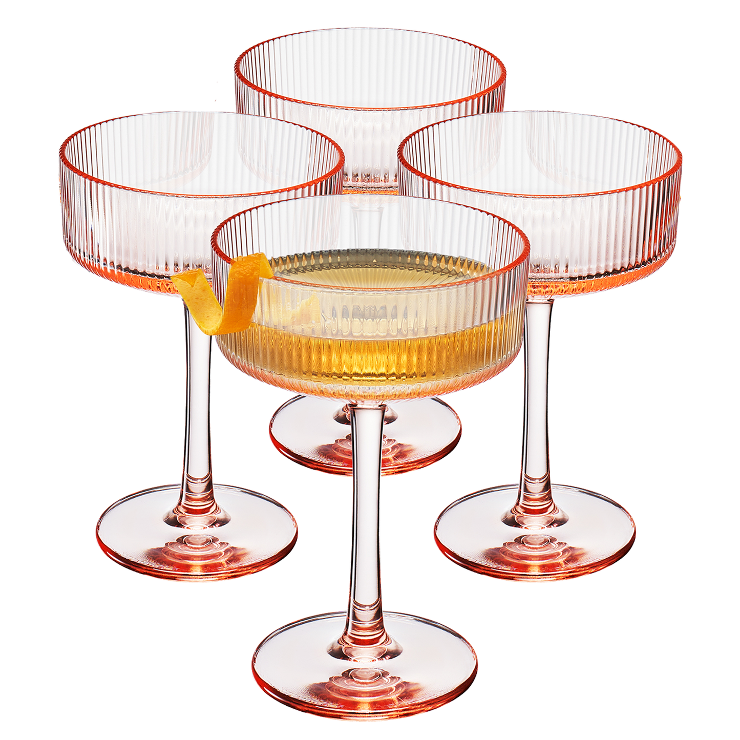 TEEK - Madrid Acrylic Champagne Coupe Cocktail Glassware Set HOME DECOR TEEK KS