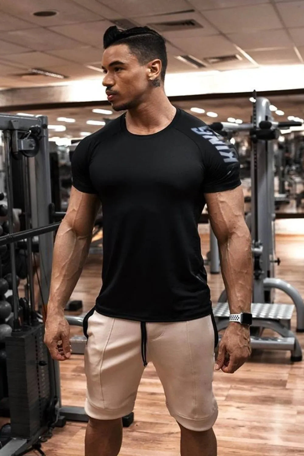 TEEK - Mens Bulking Round Neck Short Sleeve T-Shirt TOPS TEEK Trend