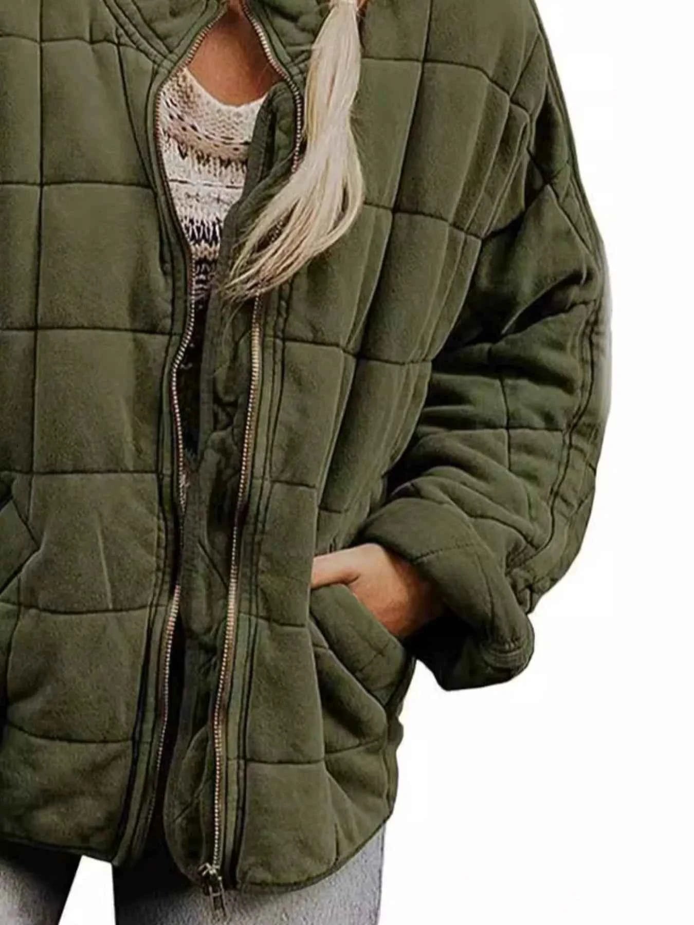 TEEK - Quilted Zip Up Outerwear JACKET TEEK Trend