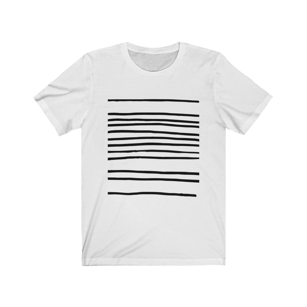 TEEK - Mens T-Shirt with Horizontal Lines TOPS Onetify
