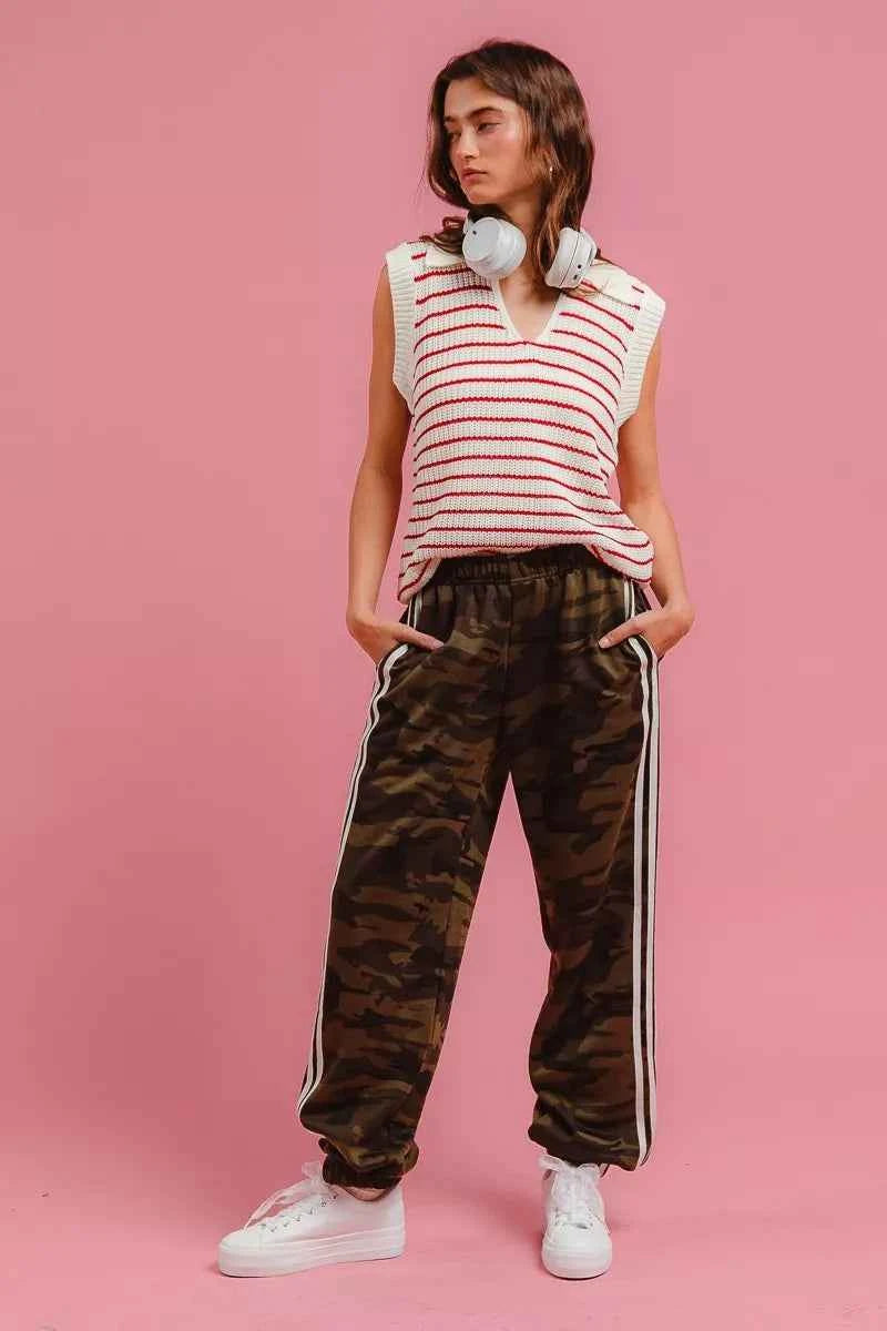 TEEK - Side Lines Camouflage Track Pants PANTS TEEK Trend