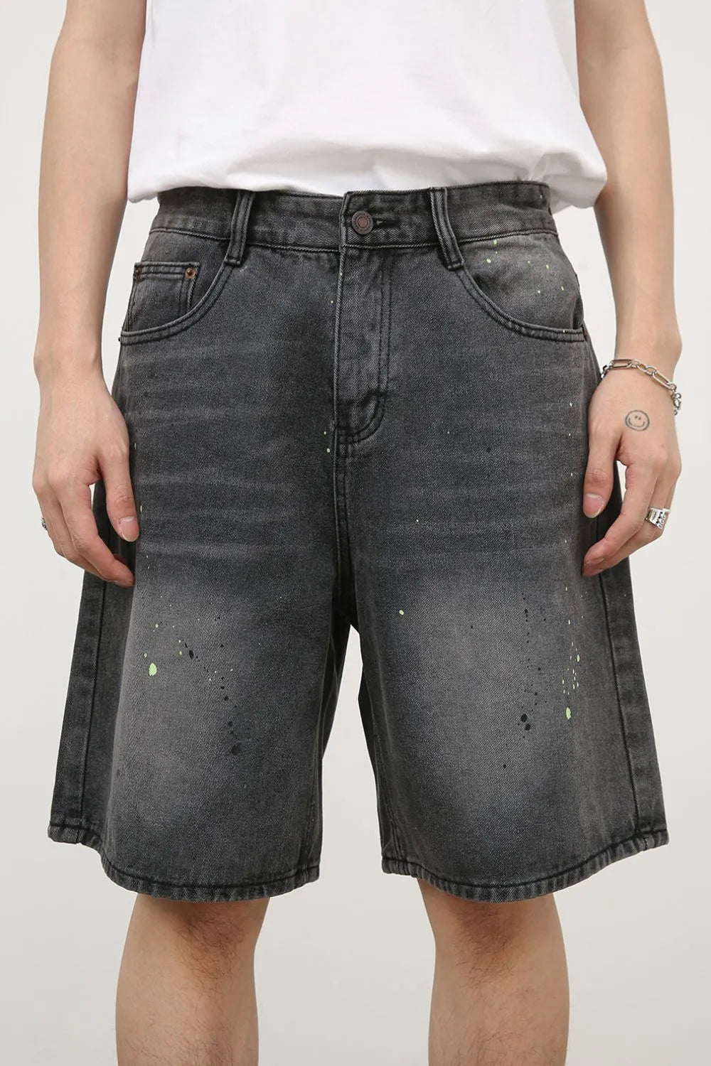 TEEK - Mens Dark Mid Rise Denim Shorts SHORTS TEEK Trend
