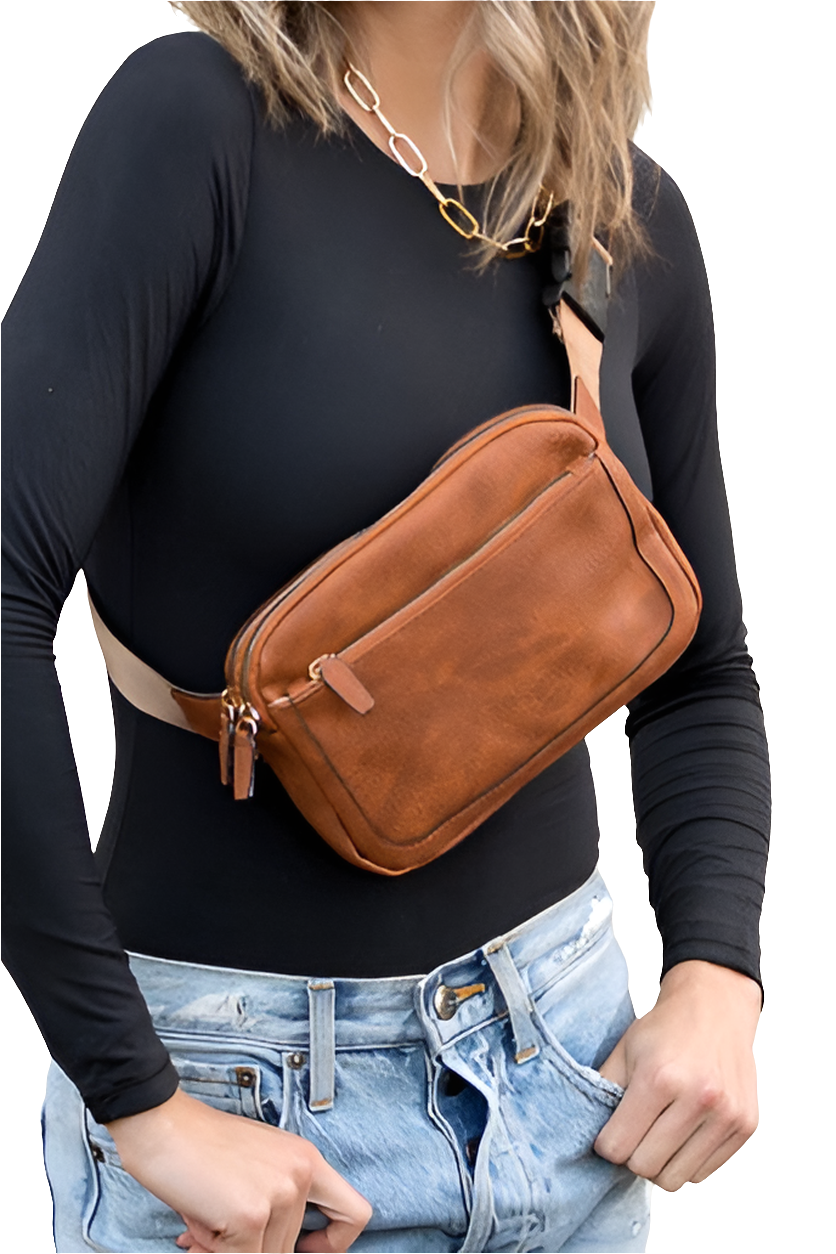 TEEK - Vegan Leather Everywhere Sling Belt Bag BAG TEEK FG   