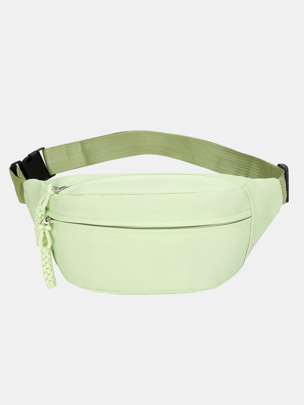 Oxford Cloth Adjustable Strap Sling Bag TEEK Trend Light Green