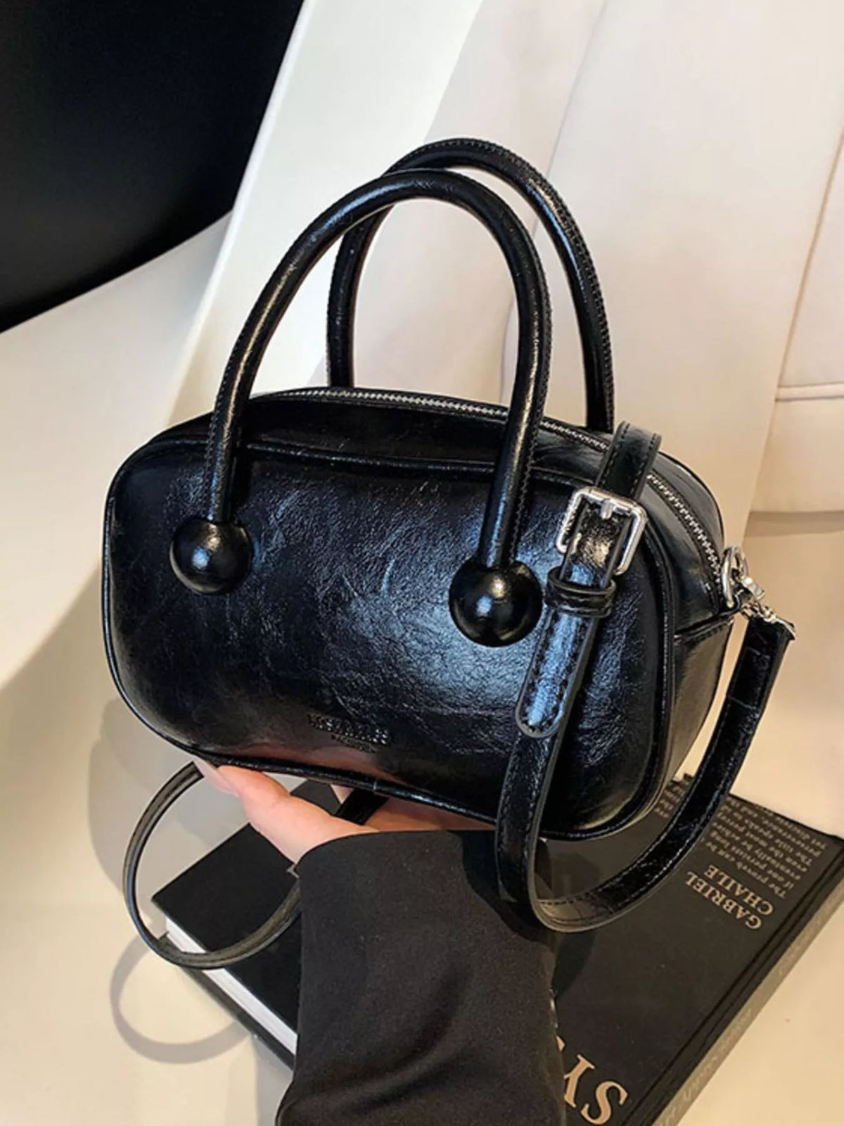 TEEK - Top Handle Crossbody Bag BAG TEEK Trend Black One Size