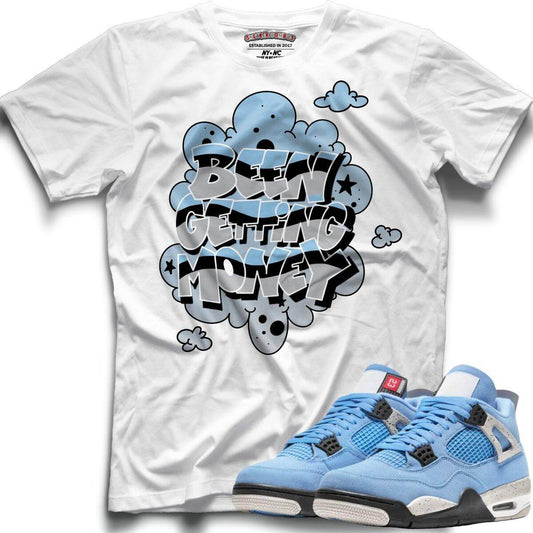 TEEK - Been Getting Money (Retro 4 University Blue) T-Shirt TOPS TEEK MS S