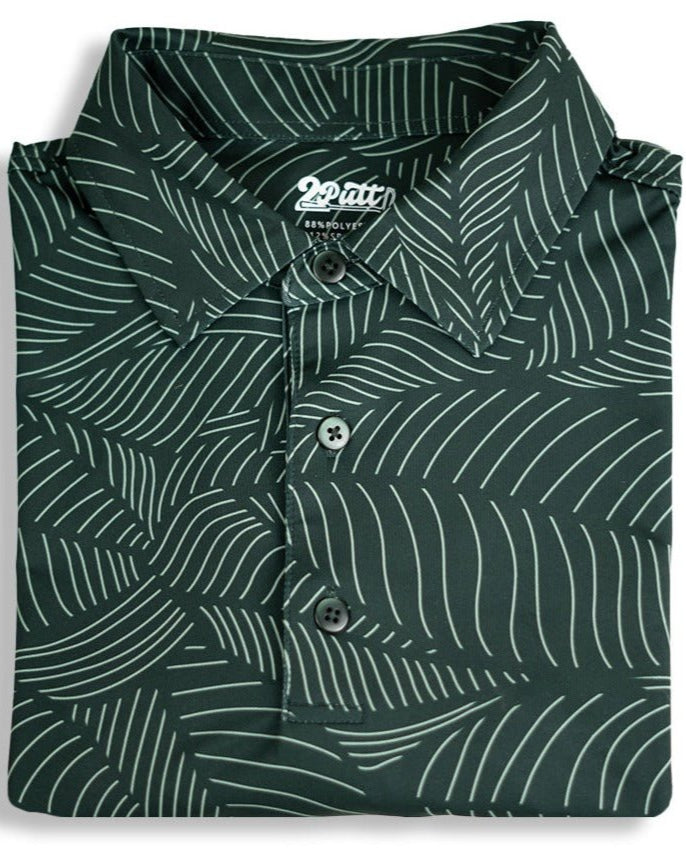 TEEK - Bermuda Leaf Mens Polo TOPS TEEK 2P