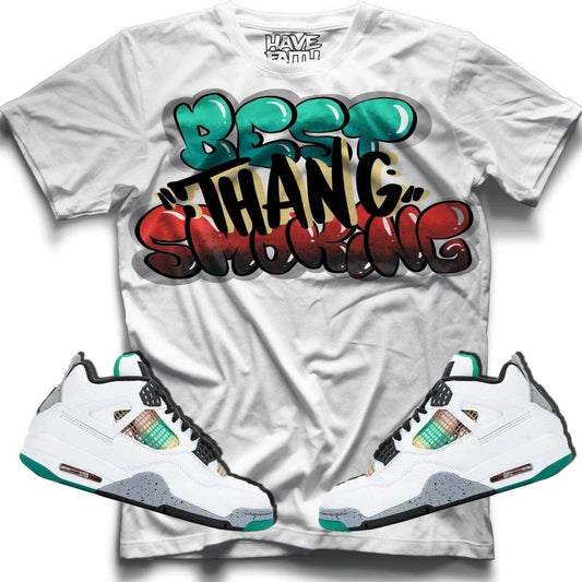 TEEK - Best Thang Smoking (Rasta Retro 4's) T-Shirt TOPS TEEK MS S