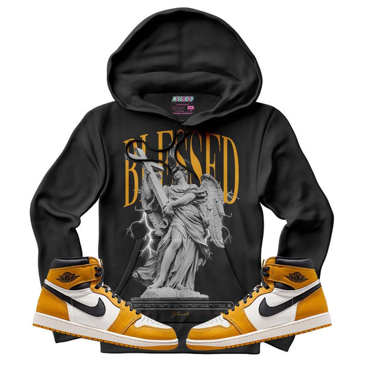 TEEK - Blessed (Air Jordan 1 Retro High OG 'Yellow Ochre) Hoodie TOPS TEEK MS X-Small