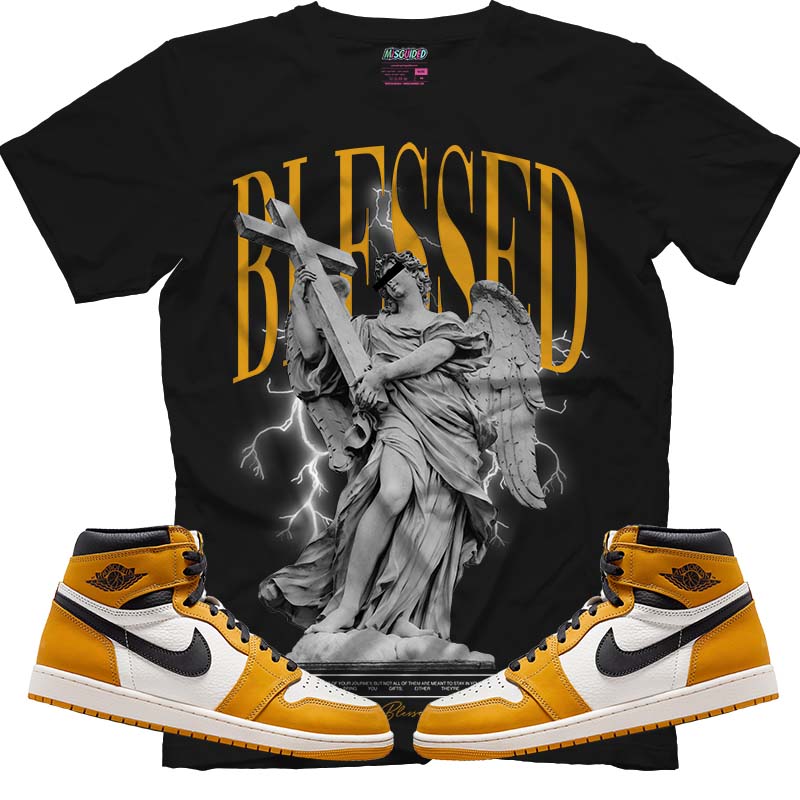 TEEK - Blessed (Air Jordan 1 Retro High OG 'Yellow Ochre') T-Shirt TOPS TEEK MS X-Small