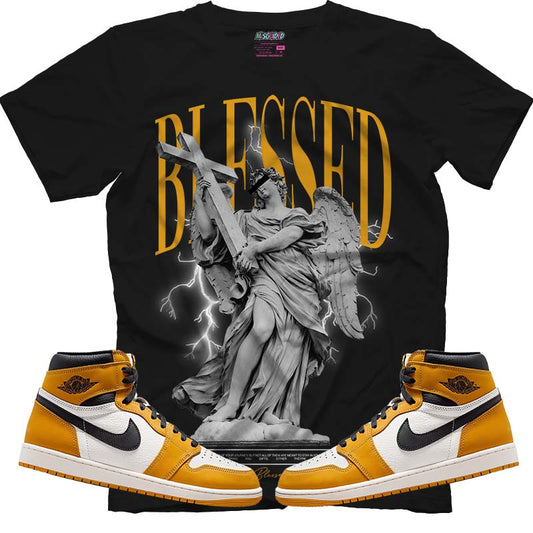 TEEK - Blessed (Air Jordan 1 Retro High OG 'Yellow Ochre') T-Shirt TOPS TEEK MS X-Small