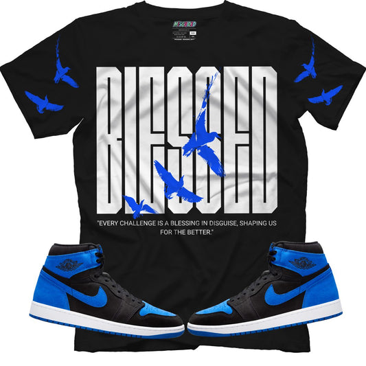 TEEK - Blessed (Air Jordan 1 Royal Reimagined) T-Shirt TOPS TEEK MS X-Small