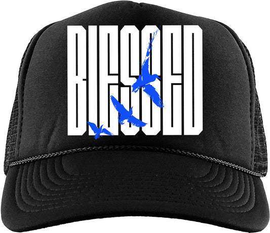 TEEK - Blessed (Air Jordan 1 Royal Reimagined) Trucker Hat HAT TEEK MS