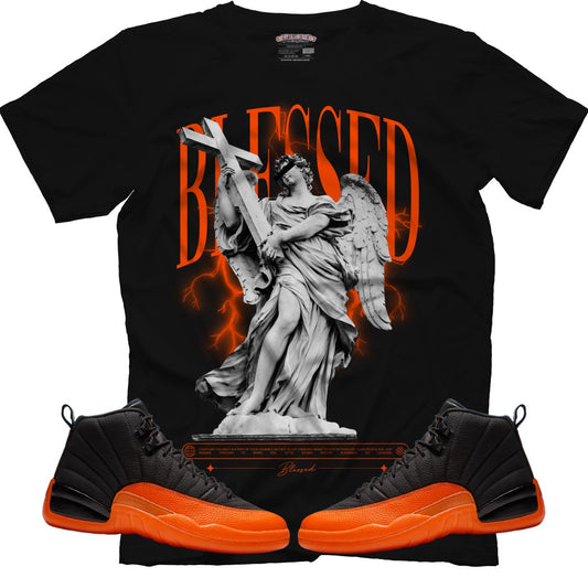 TEEK - Blessed (Air Jordan 12 Brilliant Orange) T-Shirt TOPS TEEK MS X-Small