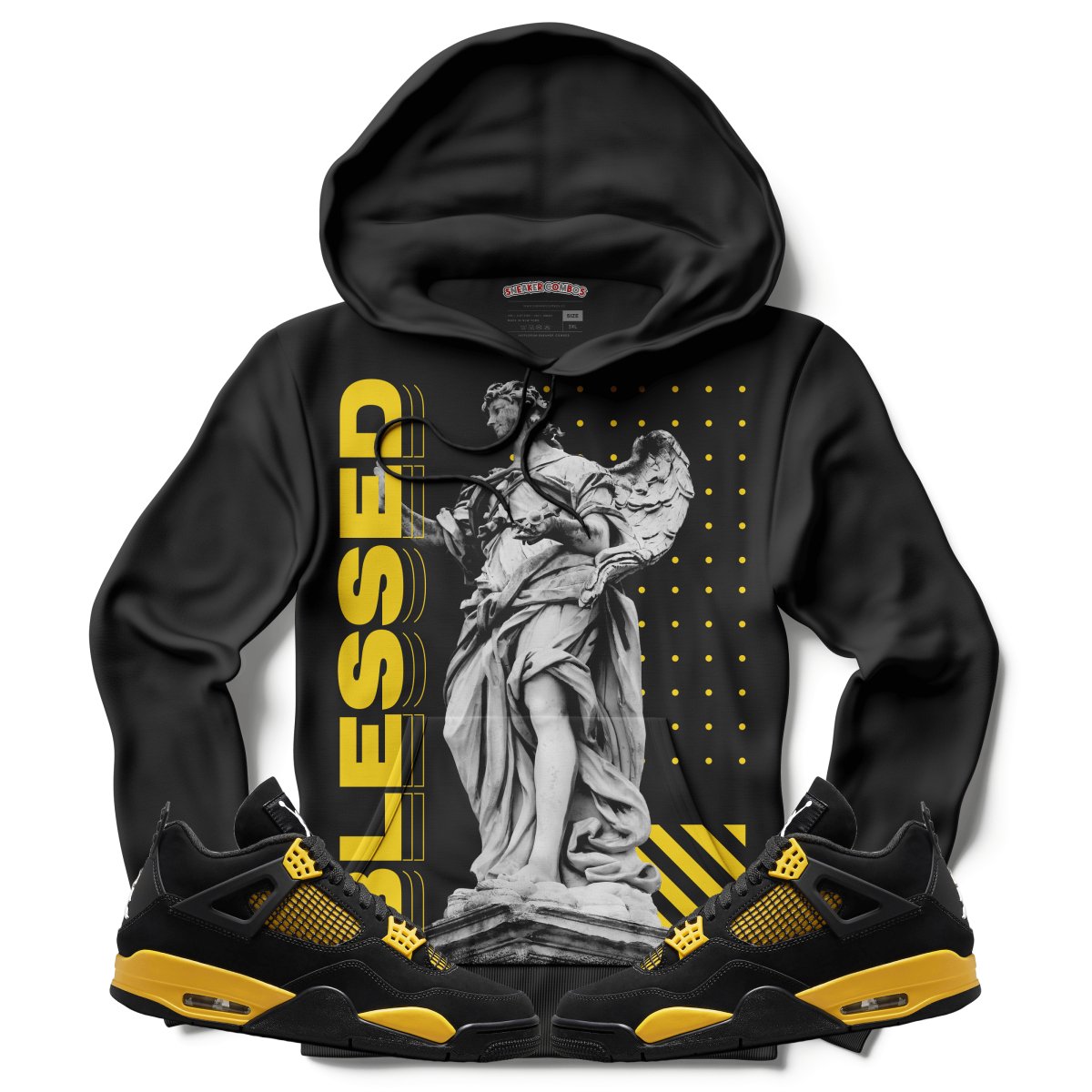 TEEK - Blessed (Air Jordan 4 Thunder) Hoodie TOPS TEEK MS X-Small