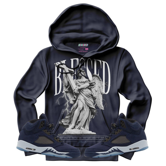 TEEK - Blessed (Air Jordan 5 Midnight Navy) Hoodie TOPS TEEK MS X-Small