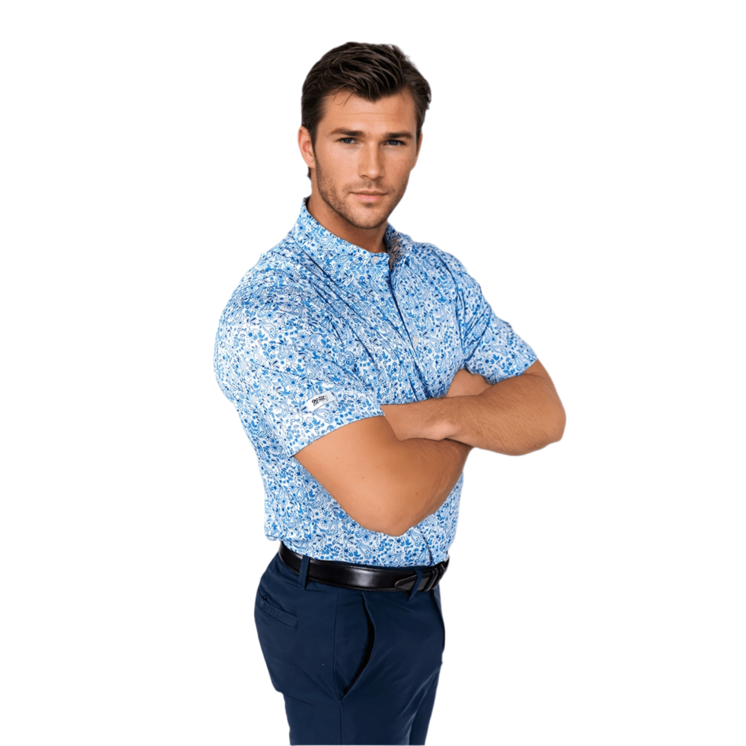 TEEK - Blue Paisley Men's Polo TOPS TEEK 2P