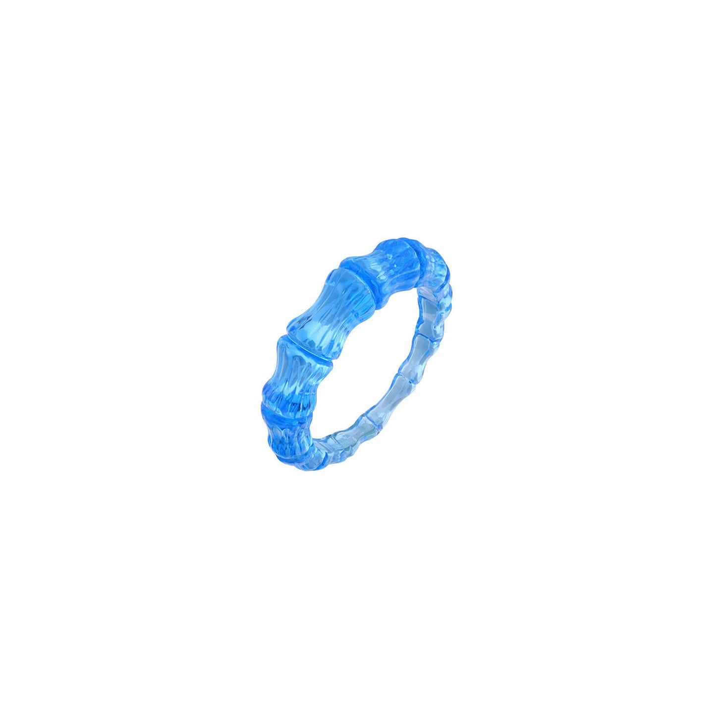 TEEK - Bamboo Lucite Rings JEWELRY TEEK GNH BLUE