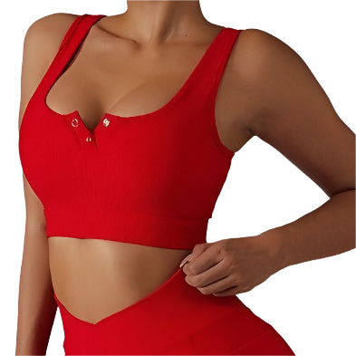 TEEK - Body Snap Bra TOPS TEEK RP Small Red