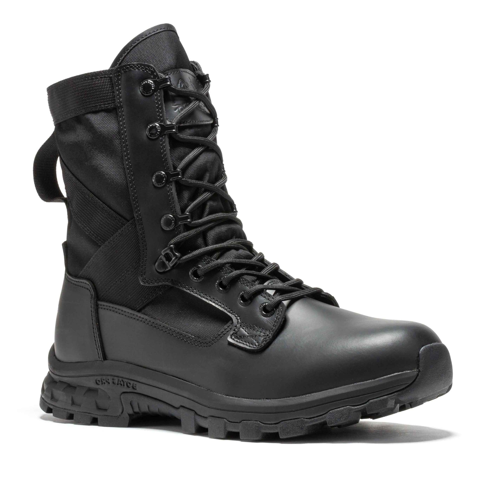 TEEK - Botas Pro Black Mens IN Side Zipper Military Tactical Boots SHOES TEEK RRF Select Size Black