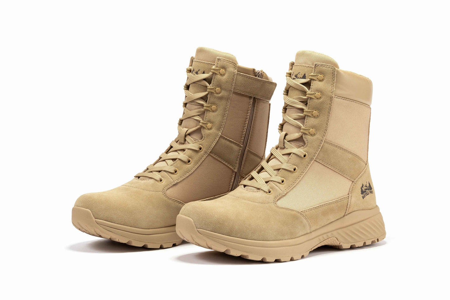 Botas Pro Sand Men's 8 inch Side Zipper Military Tactical Boots BP701 Military & Tactical Boots Rock Rooster Footwear Inc