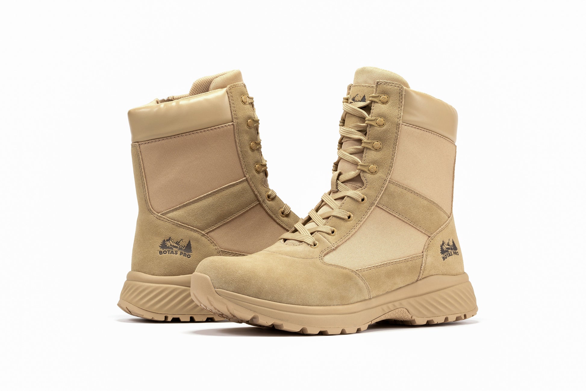 Botas Pro Sand Men's 8 inch Side Zipper Military Tactical Boots BP701 Military & Tactical Boots Rock Rooster Footwear Inc