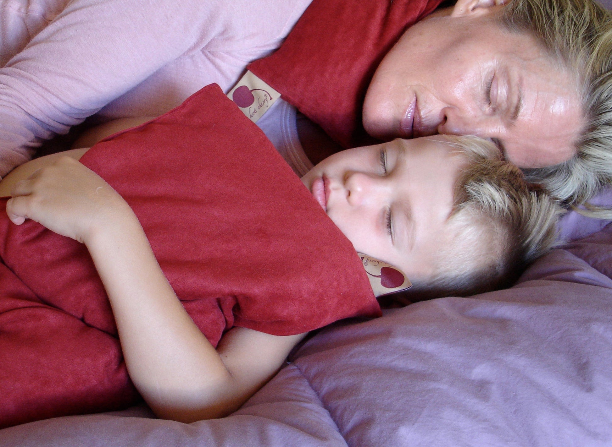 TEEK - Hot Cherry Double Square Pillow Plush Red Ultra-Suede PILLOW TEEK HCP