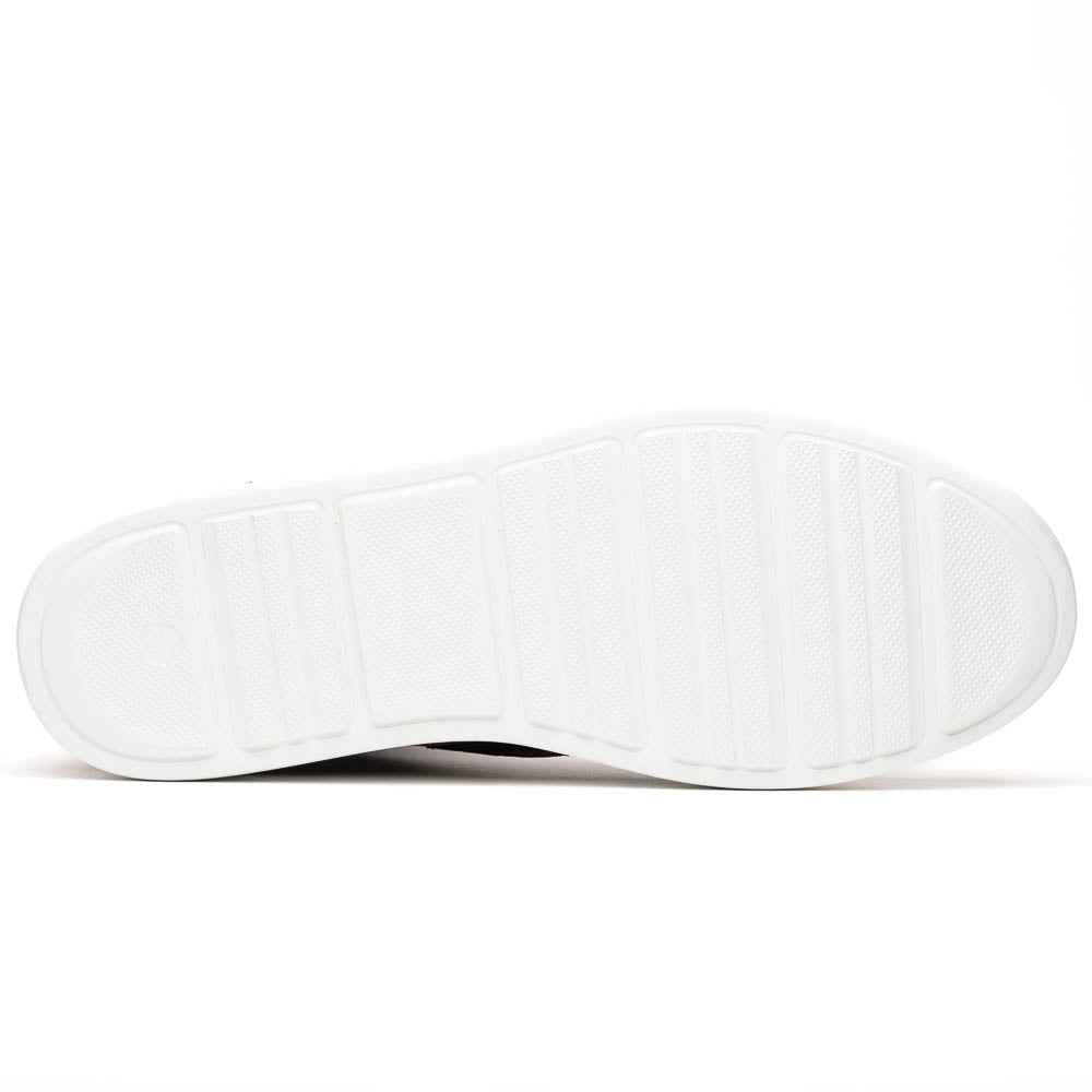 TEEK - 65-356-BRN BRAVO Italian Burnished Calfskin High Top Dress Sneaker Black / Brown SHOES TEEK ZI