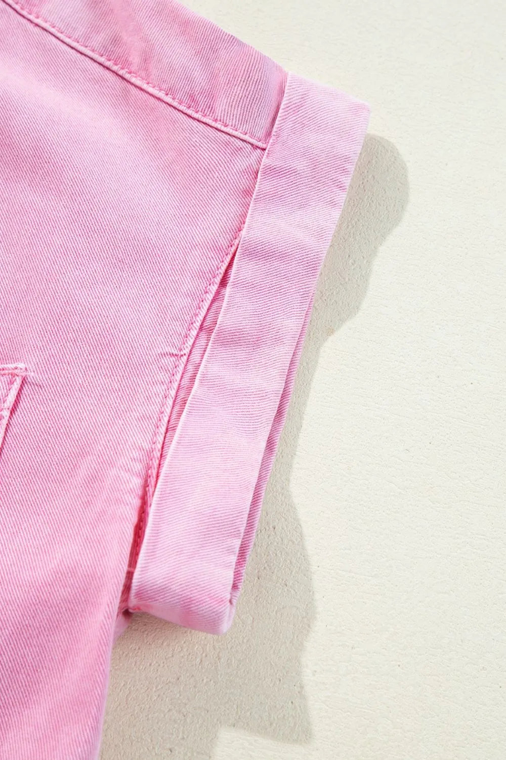 TEEK - Button Down Short Sleeve Denim Dress DRESS TEEK Trend