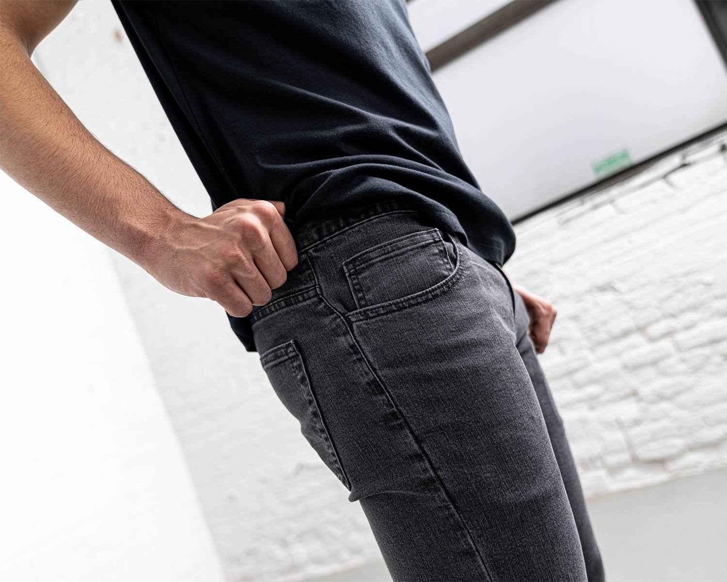 TEEK - Slim Fit Grey Wash JEANS TEEK DDA