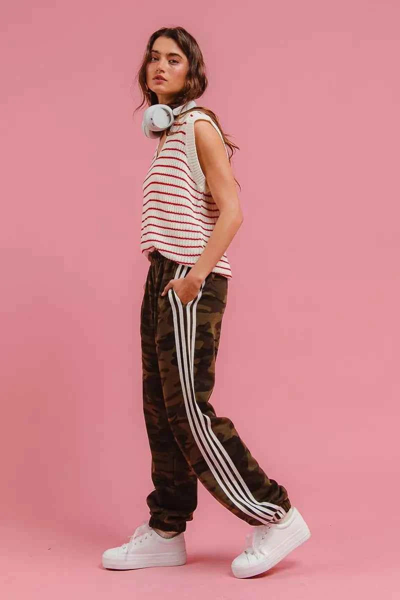 TEEK - Side Lines Camouflage Track Pants PANTS TEEK Trend