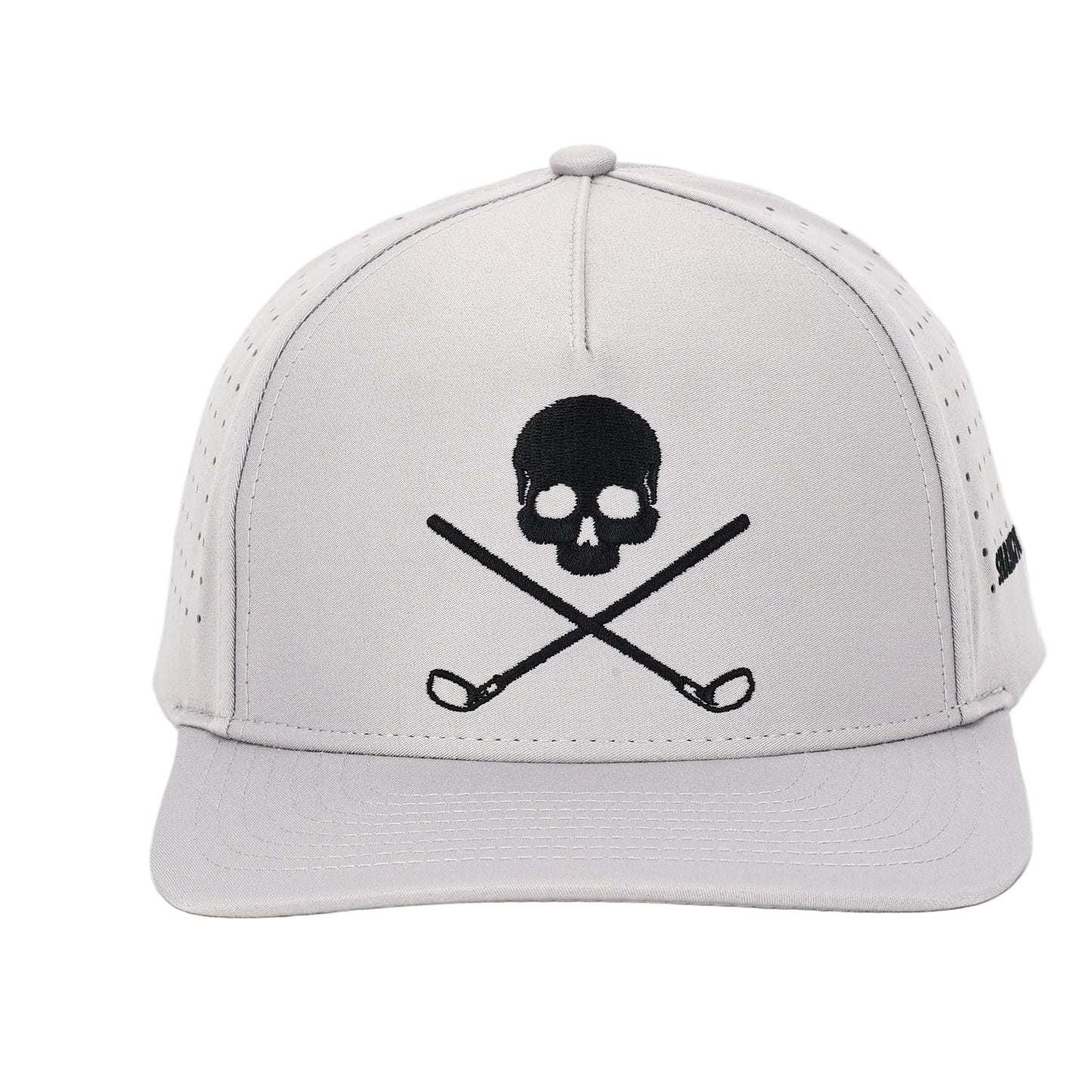 TEEK - Skull and Crossbones Gray Golf Hat HAT TEEK SIG