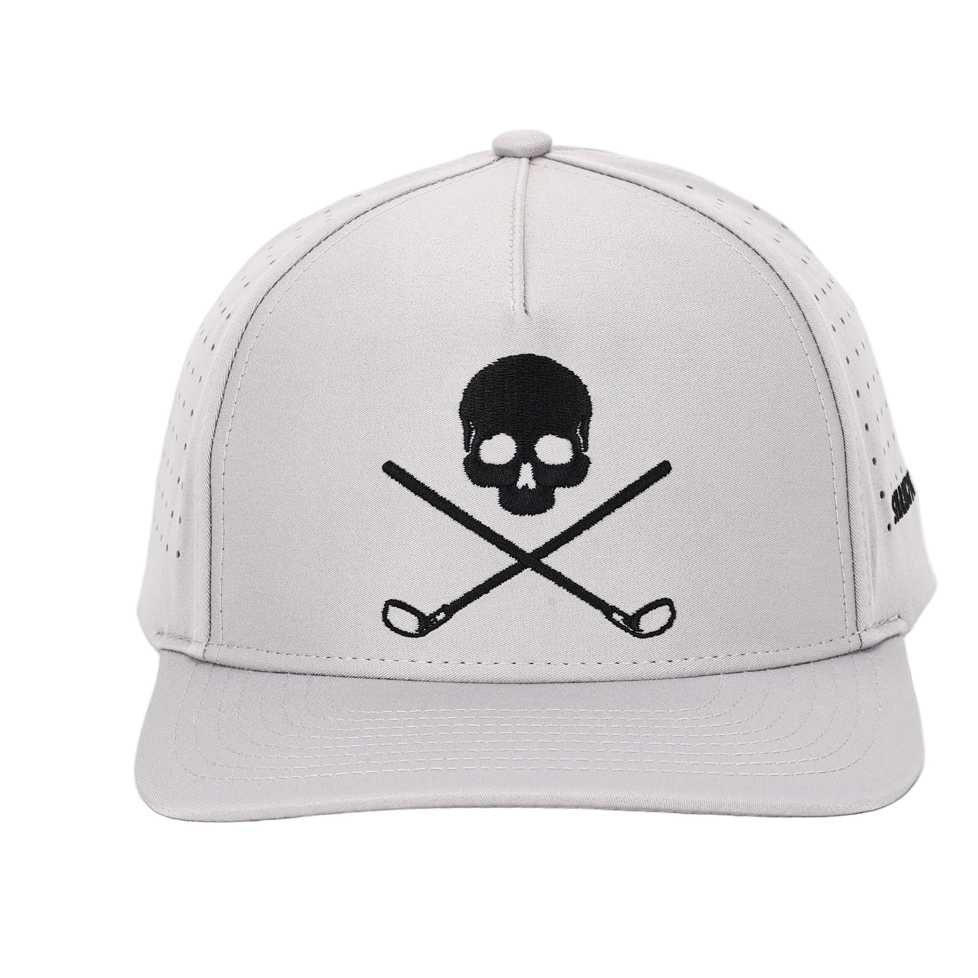 TEEK - Skull and Crossbones Gray Golf Hat HAT TEEK SIG