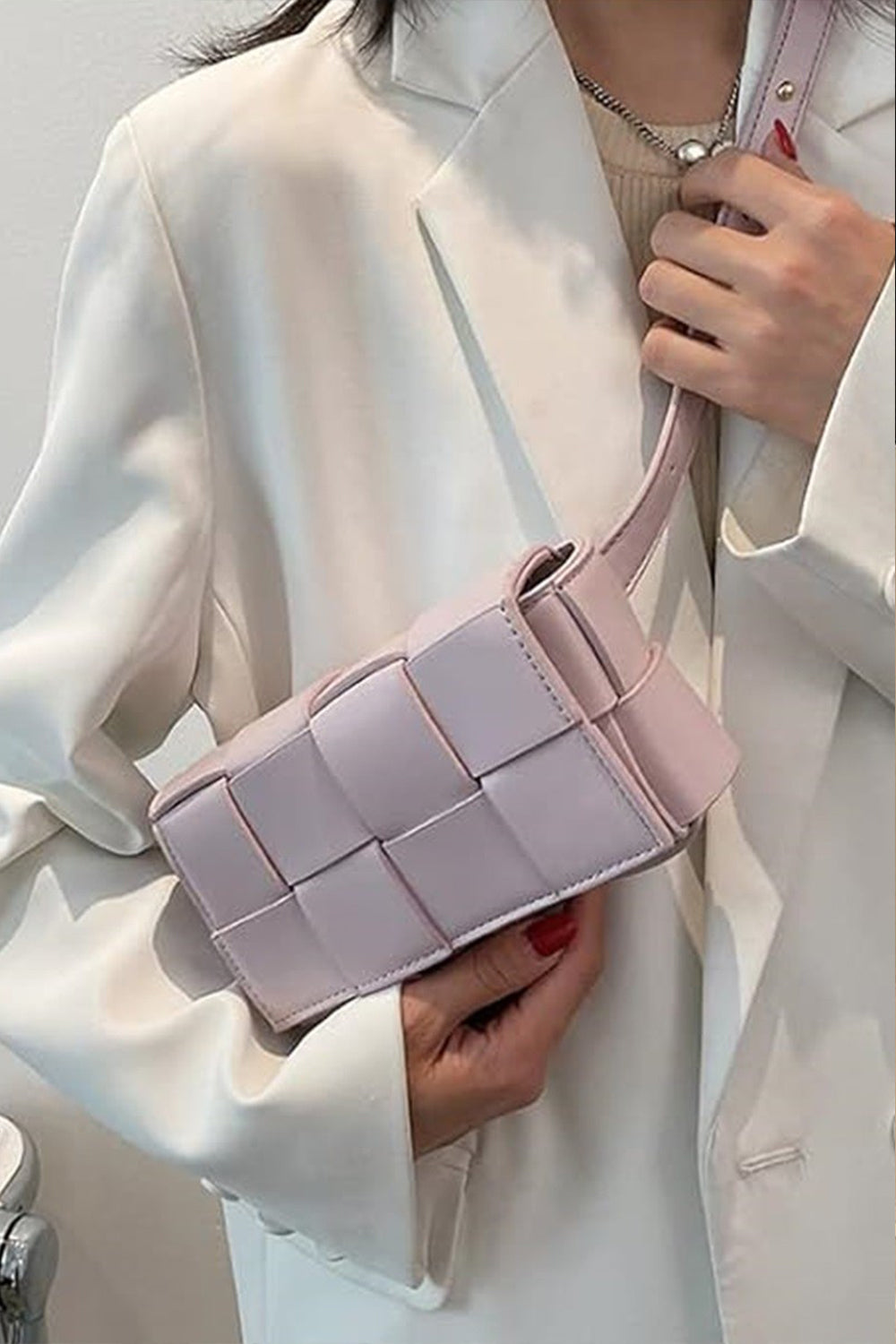 TEEK - Zenana Vegan Leather Woven Crossbody Bag BAG TEEK Trend   