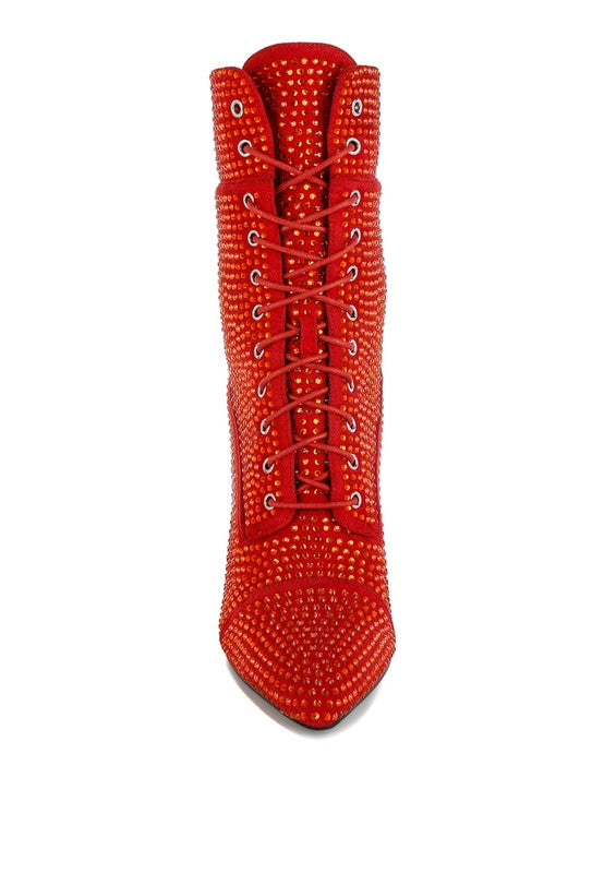 TEEK - Bitetto Rhinestones Embellished Calf Boots SHOES TEEK FG