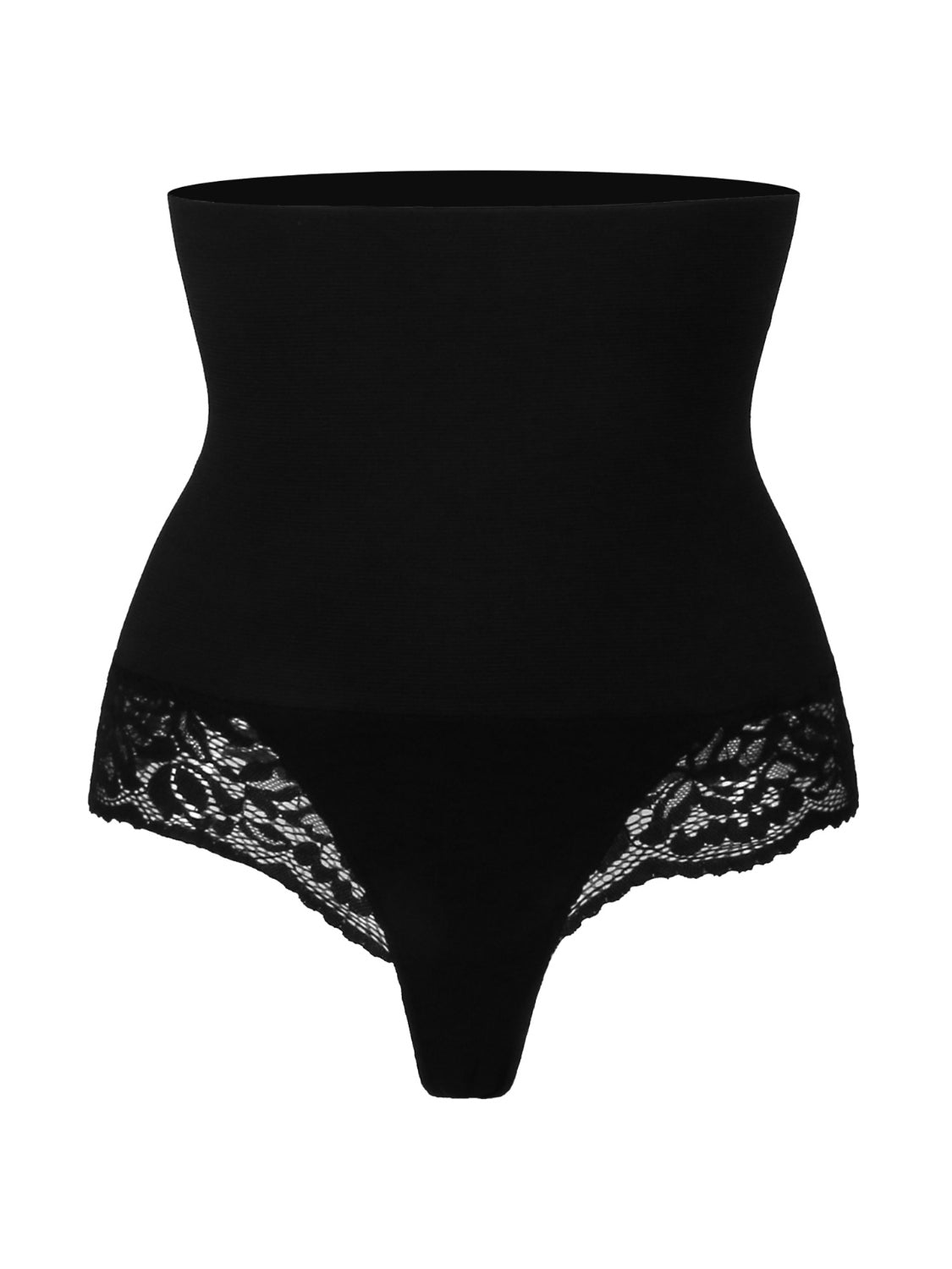 TEEK - Black Lace Detail High Waist Shaping Panty UNDERWEAR TEEK Trend   