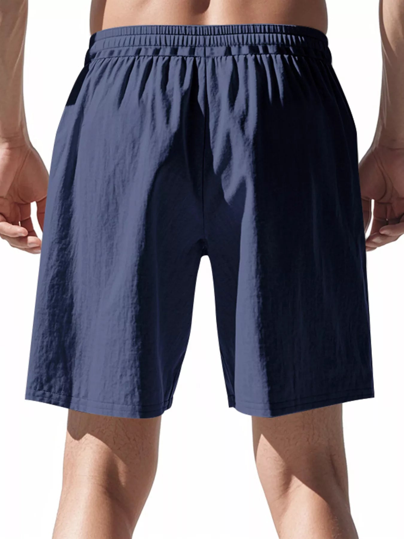 Men's Full Size Casual Drawstring Shorts Plus Size Trendsi