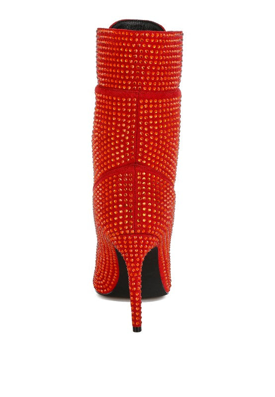 TEEK - Bitetto Rhinestones Embellished Calf Boots SHOES TEEK FG