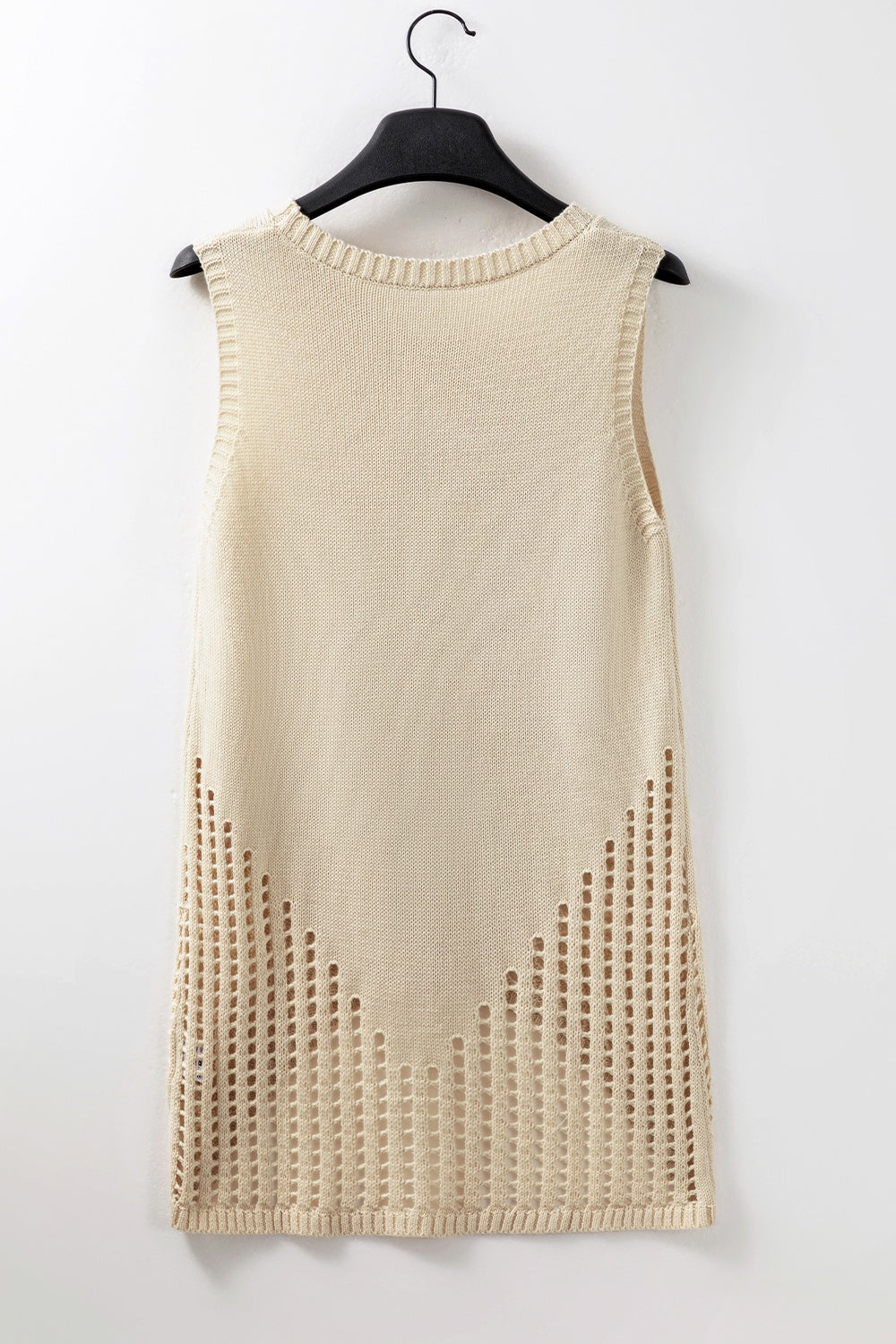 TEEK - Ivory Open Dot Drip Knit Vest TOPS TEEK Trend   