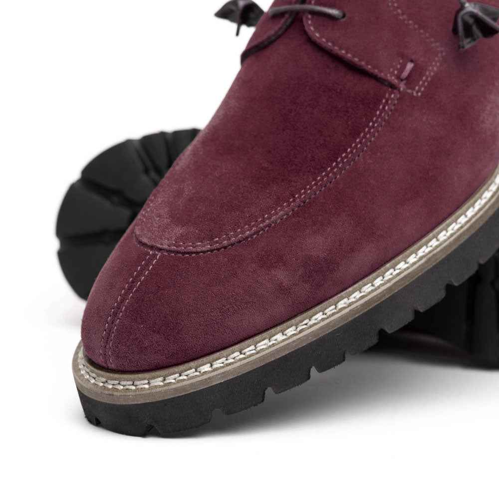 TEEK - 26-220-BDX CAMPO Sueded Goatskin Lace Up, Bordeaux SHOES TEEK ZI