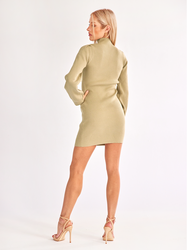 TEEK - Knitted Stretchable Sweater Dress DRESS TEEK W   